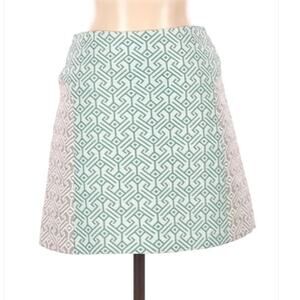Topshop mini skirt size 4 green and gray